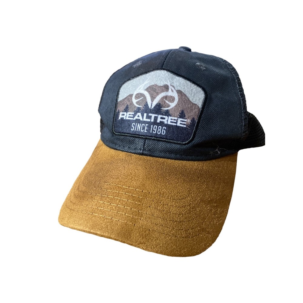 Hat With Suede Brim With Snapback Trucker-mesh By Realtree Since 1986